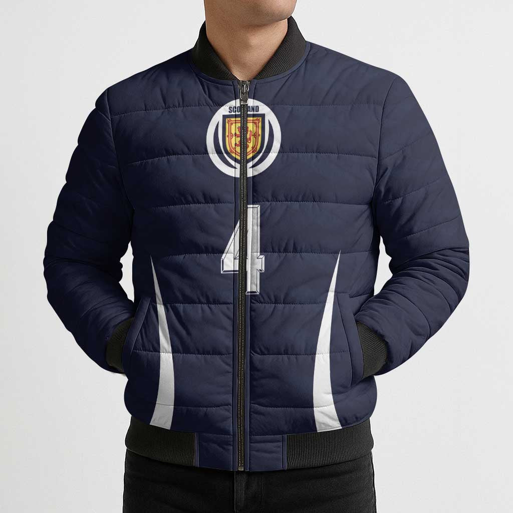 Custom Scotland Football Bomber Puffer Jacket Glory 2026