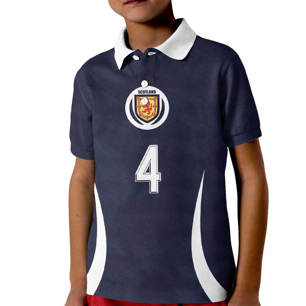 Custom Scotland Football Kid Polo Shirt Glory 2026
