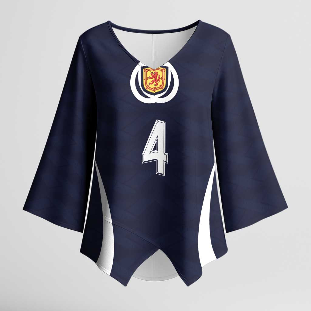 Custom Scotland Football Kimono Sleeve Blouse Glory 2026