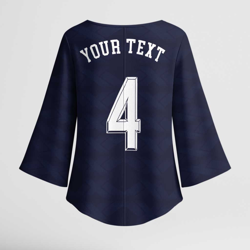 Custom Scotland Football Kimono Sleeve Blouse Glory 2026