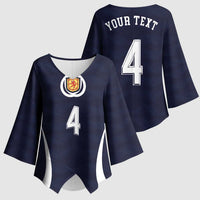 Custom Scotland Football Kimono Sleeve Blouse Glory 2026