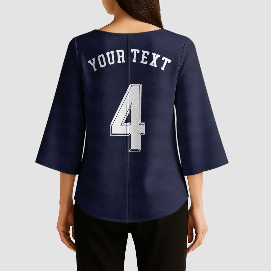 Custom Scotland Football Kimono Sleeve Blouse Glory 2026