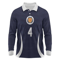 Custom Scotland Football Long Sleeve Polo Shirt Glory 2026