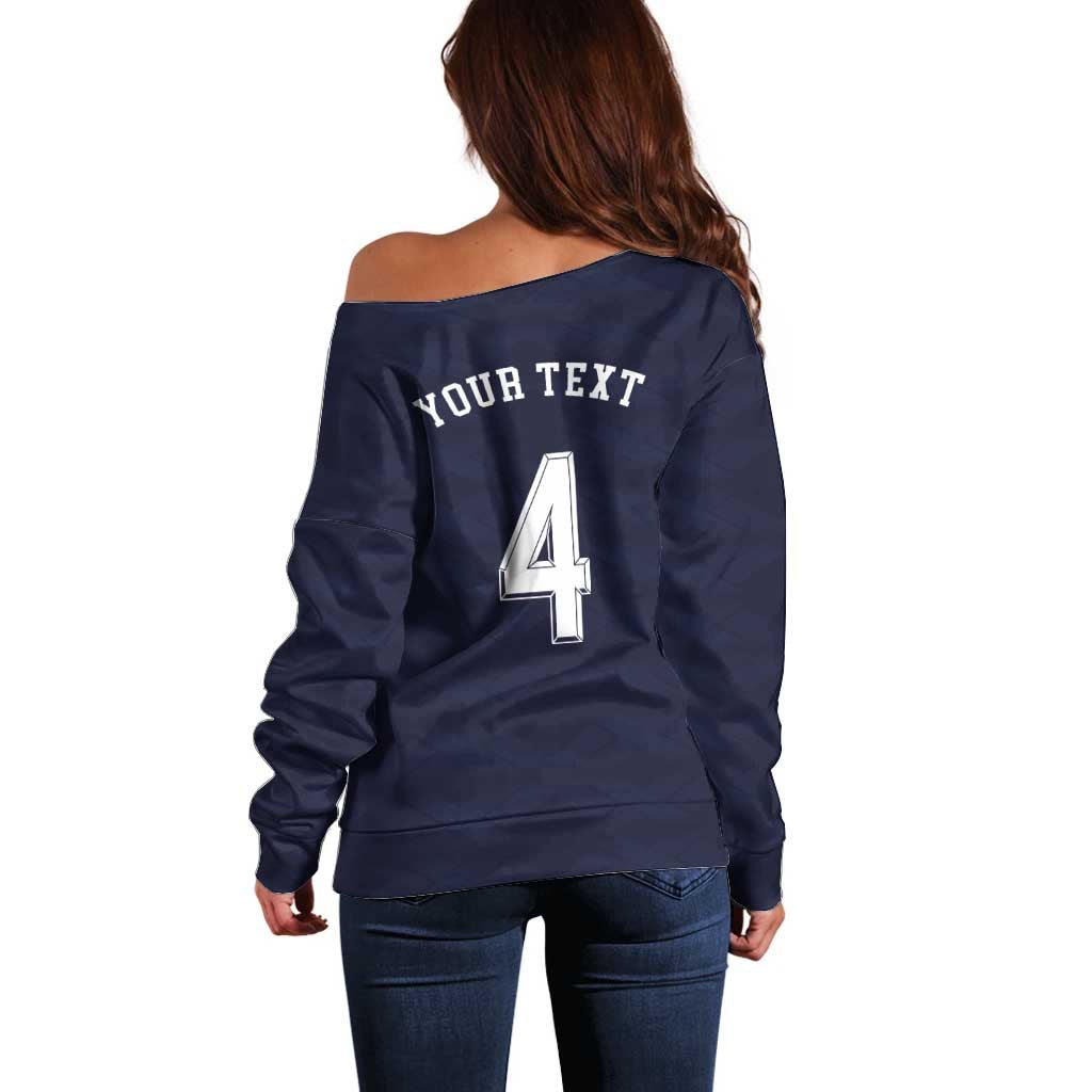 Custom Scotland Football Off Shoulder Sweater Glory 2026