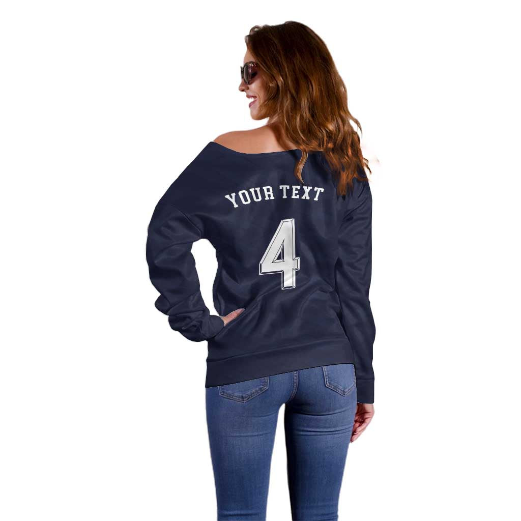 Custom Scotland Football Off Shoulder Sweater Glory 2026