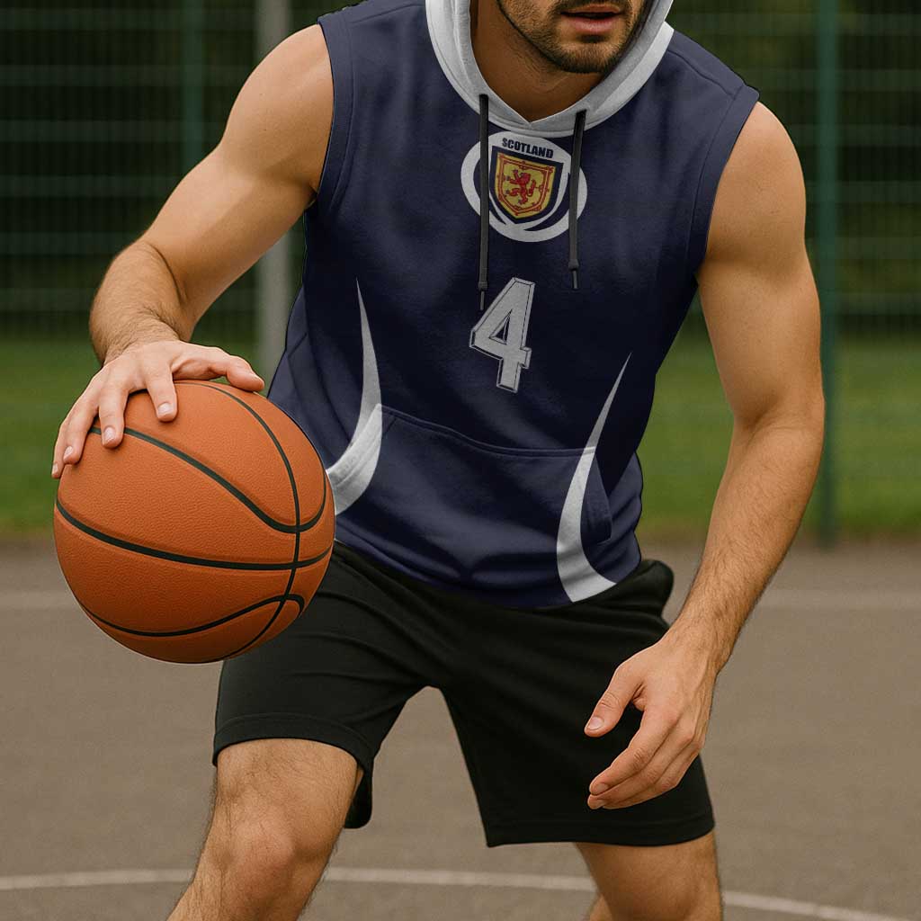 Custom Scotland Football Sleeveless Hoodie Glory 2026