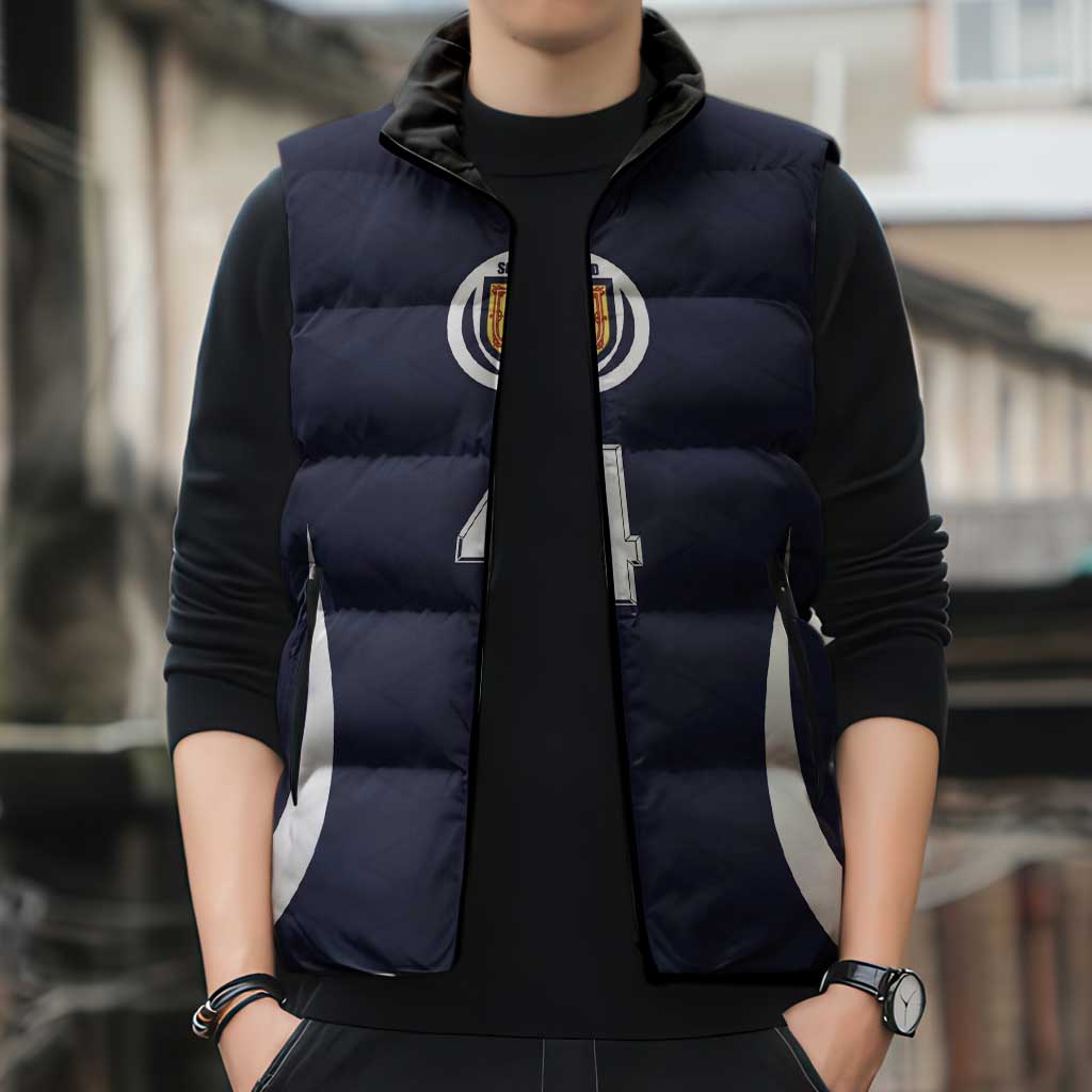 Custom Scotland Football Sleeveless Puffer Jacket Glory 2026