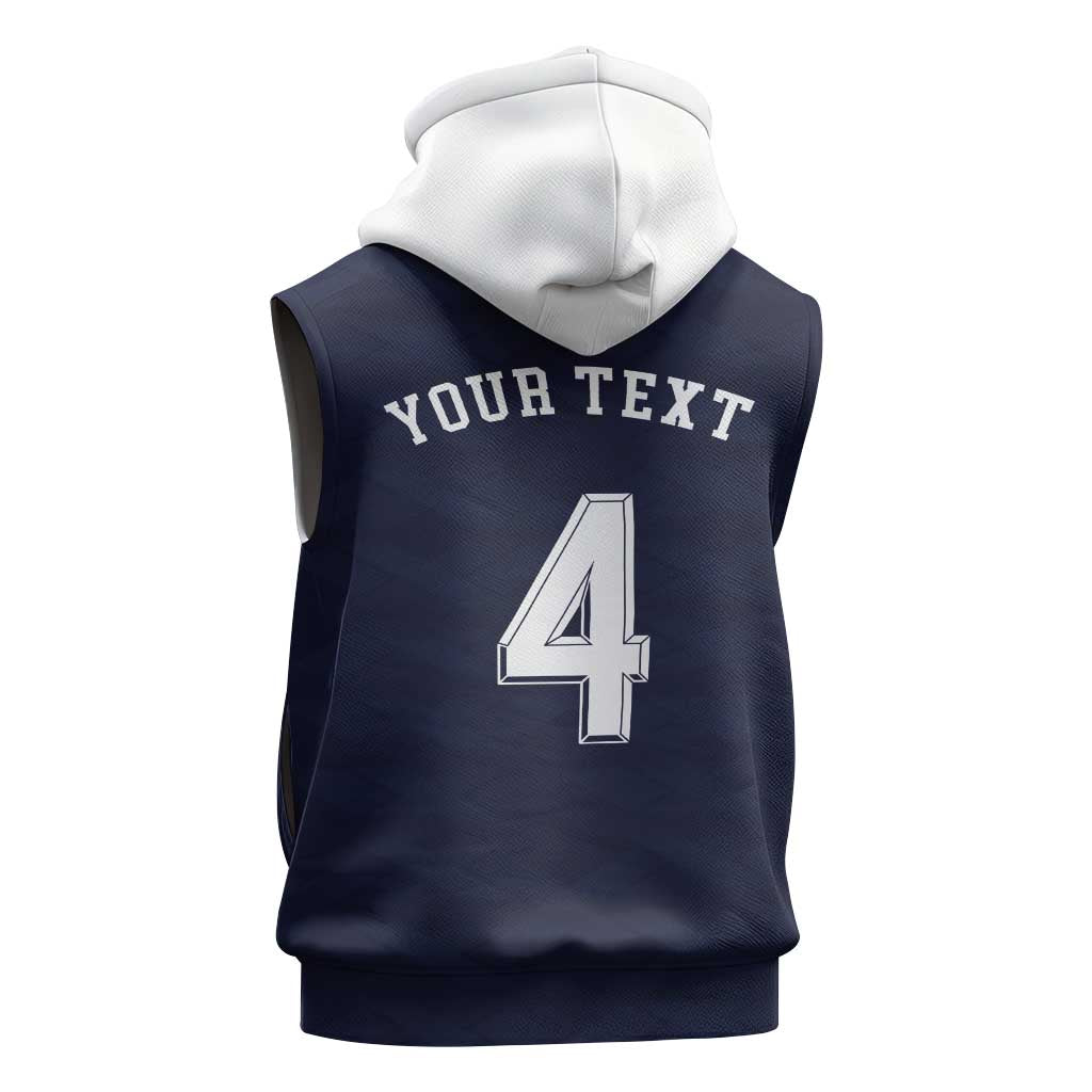 Custom Scotland Football Sleeveless Zip Hoodie Glory 2026