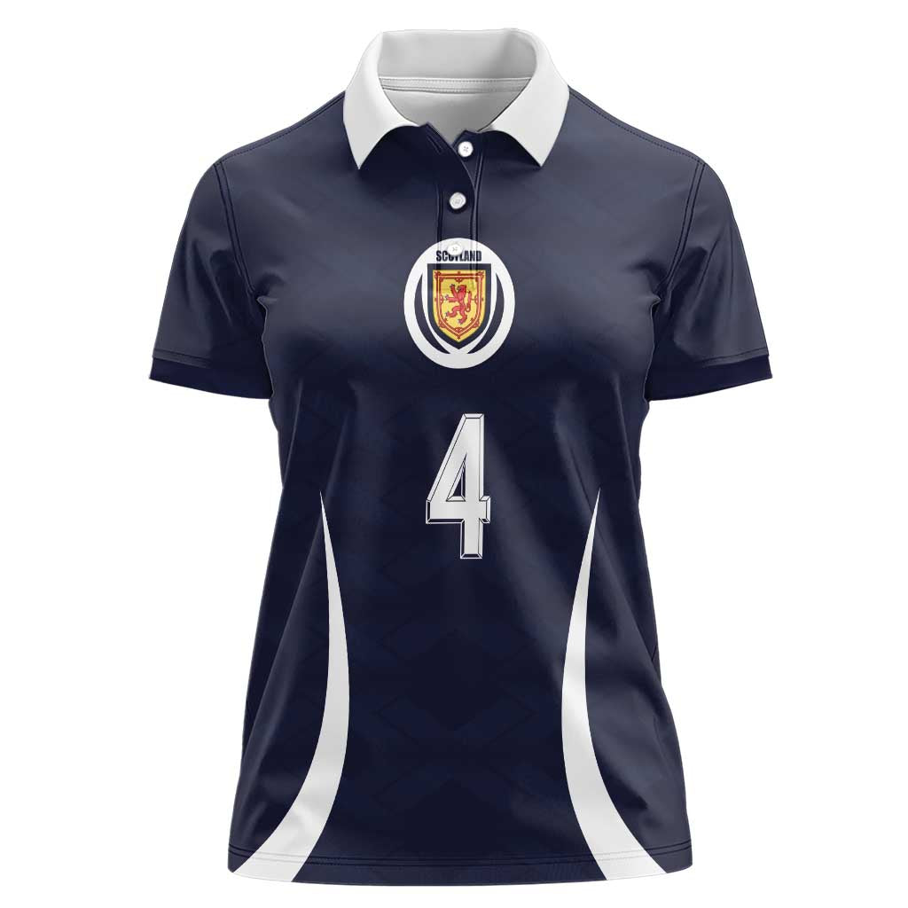 Custom Scotland Football Women Polo Shirt Glory 2026