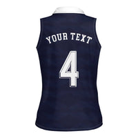 Custom Scotland Football Women Sleeveless Polo Shirt Glory 2026