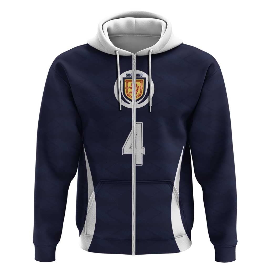 Custom Scotland Football Zip Hoodie Glory 2026