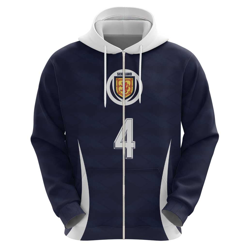 Custom Scotland Football Zip Hoodie Glory 2026