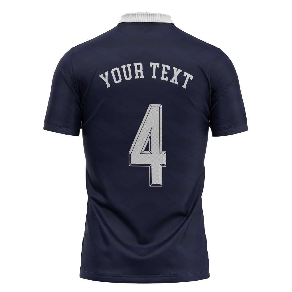 Custom Scotland Football Zipper Polo Shirt Glory 2026