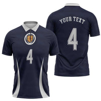 Custom Scotland Football Zipper Polo Shirt Glory 2026