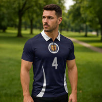 Custom Scotland Football Zipper Polo Shirt Glory 2026