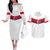 Turkey Football 2024 Go Champion Couples Matching Off The Shoulder Long Sleeve Dress and Hawaiian Shirt - Wonder Print Shop