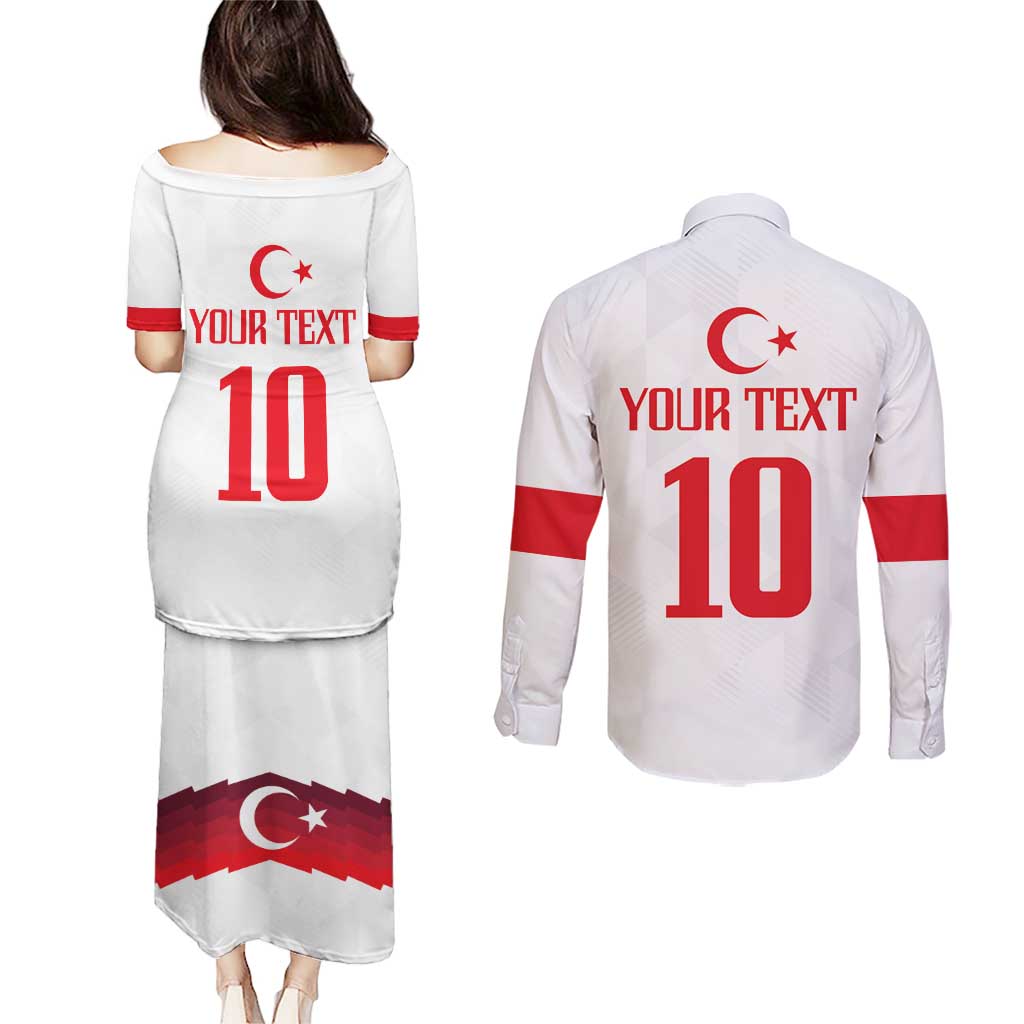 Turkey Football 2024 Go Champion Couples Matching Puletasi and Long Sleeve Button Shirt - Wonder Print Shop
