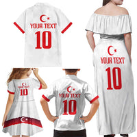 Turkey Football 2024 Go Champion Family Matching Off Shoulder Maxi Dress and Hawaiian Shirt - Wonder Print Shop