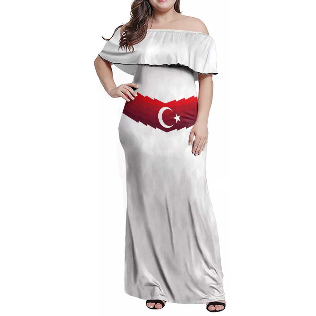 Turkey Football 2024 Go Champion Family Matching Off Shoulder Maxi Dress and Hawaiian Shirt - Wonder Print Shop