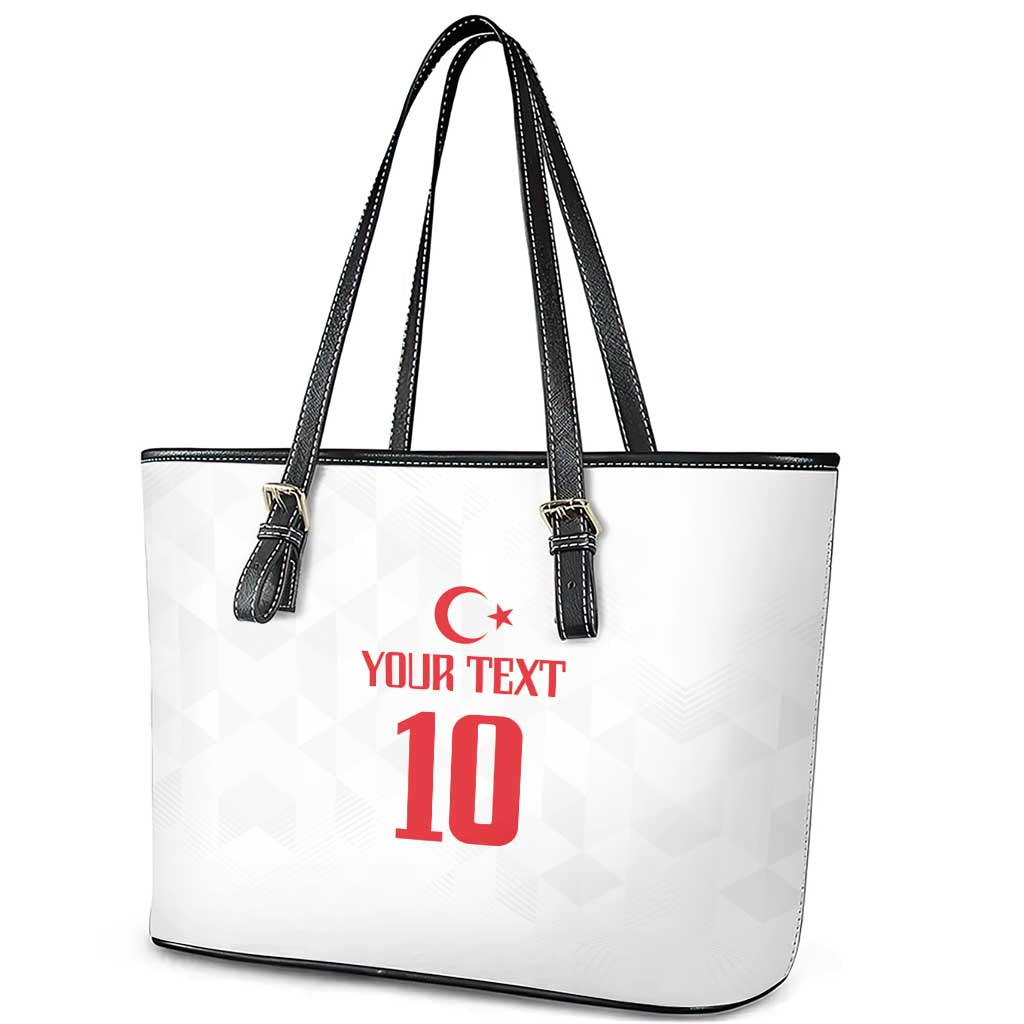 Turkey Football 2024 Go Champion Leather Tote Bag - Wonder Print Shop