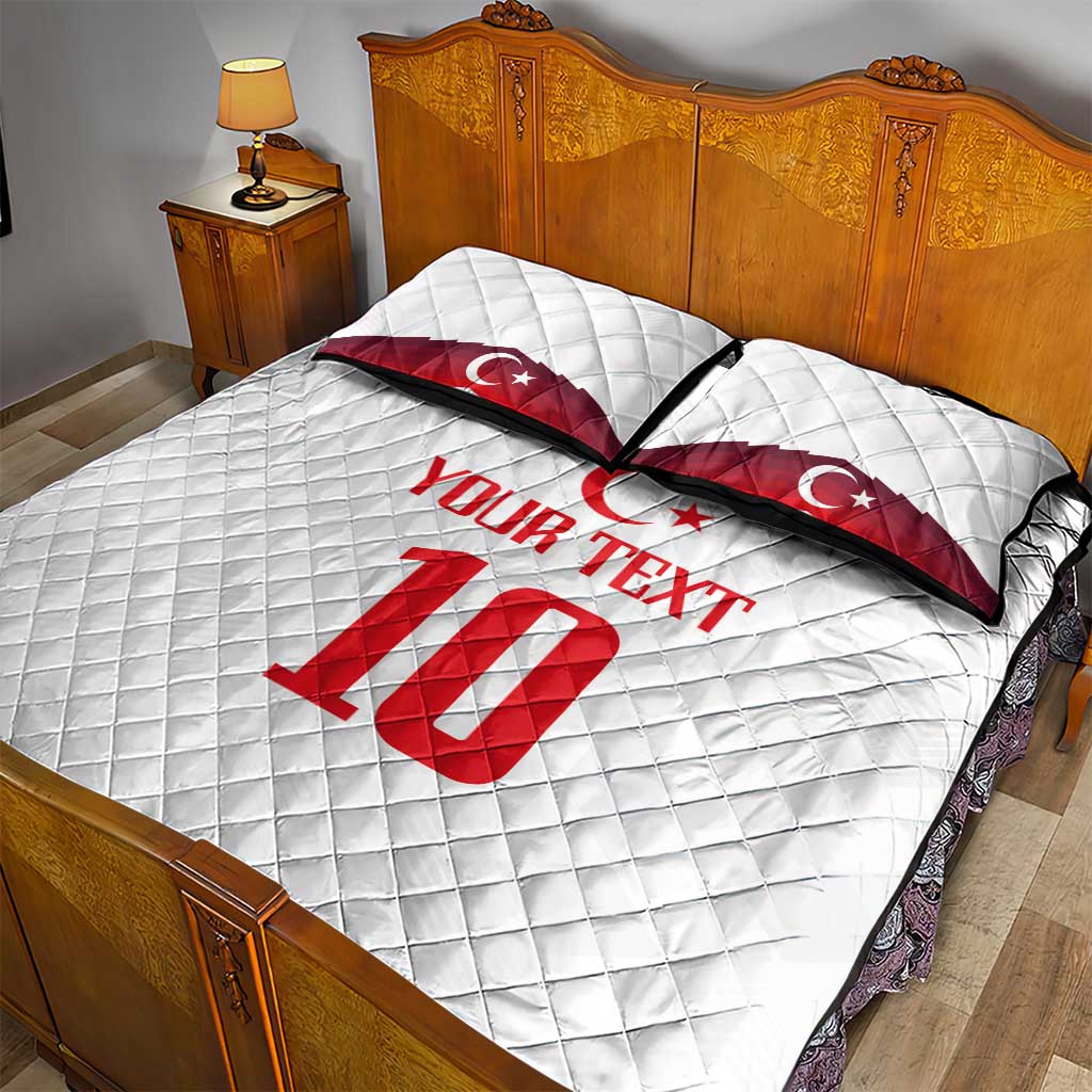 Turkey Football 2024 Go Champion Quilt Bed Set - Wonder Print Shop