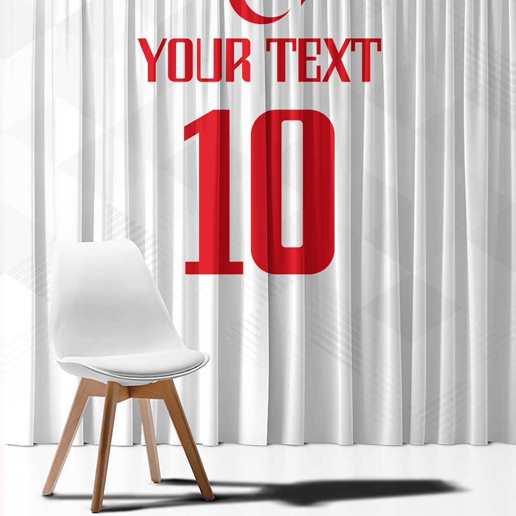 Turkey Football 2024 Go Champion Window Curtain - Wonder Print Shop