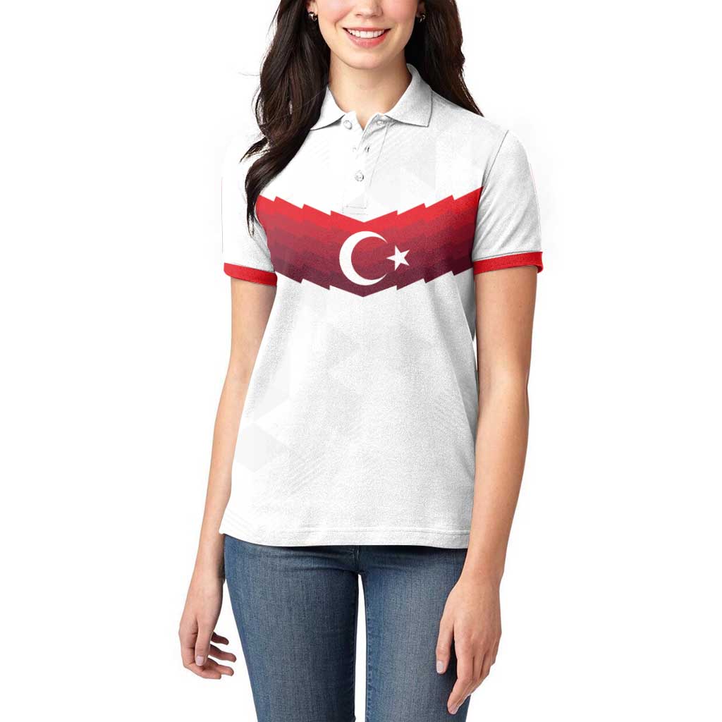 Turkey Football 2024 Go Champion Women Polo Shirt - Wonder Print Shop