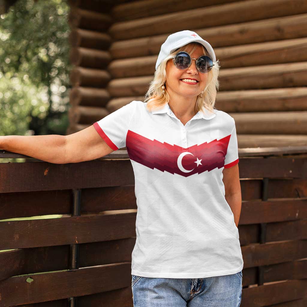Turkey Football 2024 Go Champion Women Polo Shirt - Wonder Print Shop