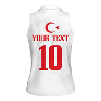 Turkey Football 2024 Go Champion Women Sleeveless Polo Shirt - Wonder Print Shop