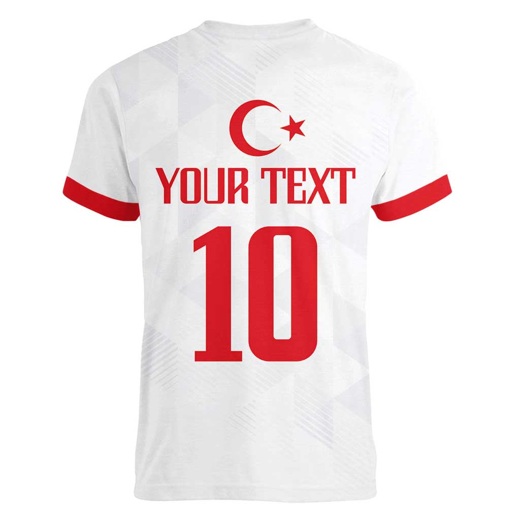 Turkey Football 2024 Go Champion Women V-Neck T-Shirt - Wonder Print Shop
