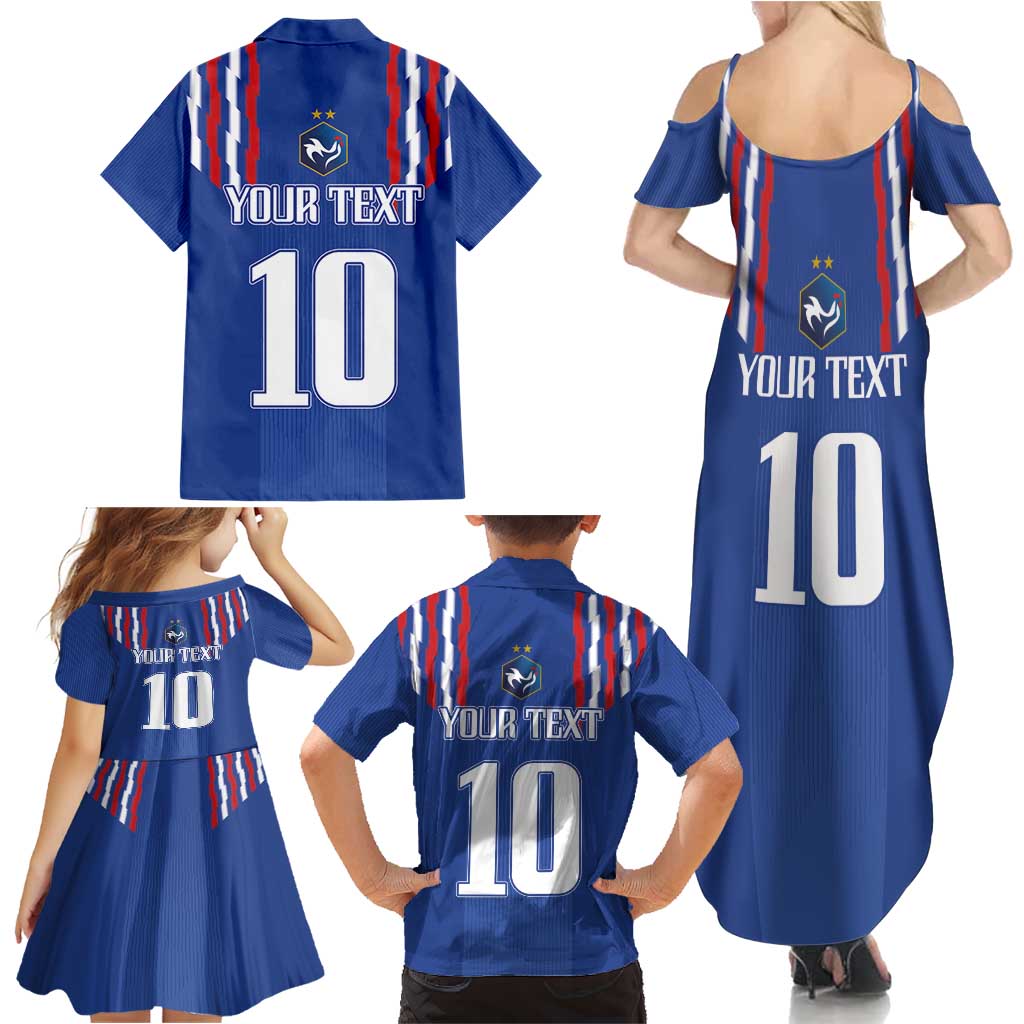 France Football 2024 Go Champion Family Matching Summer Maxi Dress and Hawaiian Shirt - Wonder Print Shop
