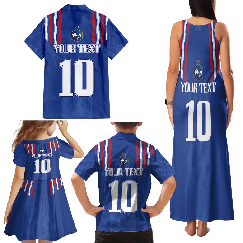 France Football 2024 Go Champion Family Matching Tank Maxi Dress and Hawaiian Shirt - Wonder Print Shop