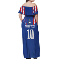 France Football 2024 Go Champion Off Shoulder Maxi Dress - Wonder Print Shop