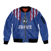 France Football 2024 Go Champion Sleeve Zip Bomber Jacket - Wonder Print Shop