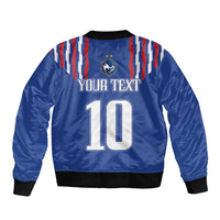 France Football 2024 Go Champion Sleeve Zip Bomber Jacket - Wonder Print Shop