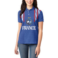 France Football 2024 Go Champion Women Polo Shirt - Wonder Print Shop