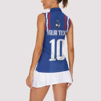 France Football 2024 Go Champion Women Sleeveless Polo Shirt - Wonder Print Shop