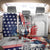 French-American Heritage Month Back Car Seat Cover National Flags Style with Rooster and Bald Eagle - Wonder Print Shop