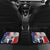 French-American Heritage Month Car Mats National Flags Style with Rooster and Bald Eagle - Wonder Print Shop