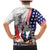 French-American Heritage Month Family Matching Mermaid Dress and Hawaiian Shirt National Flags Style with Rooster and Bald Eagle - Wonder Print Shop