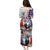 French-American Heritage Month Family Matching Puletasi and Hawaiian Shirt National Flags Style with Rooster and Bald Eagle - Wonder Print Shop