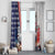 French-American Heritage Month Window Curtain National Flags Style with Rooster and Bald Eagle - Wonder Print Shop
