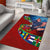Caribbean-American Heritage Month Area Rug National Flags Ribbon Wave Style with US Flag Eagle - Wonder Print Shop