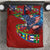 Caribbean-American Heritage Month Bedding Set National Flags Ribbon Wave Style with US Flag Eagle - Wonder Print Shop