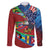 Caribbean-American Heritage Month Family Matching Puletasi and Hawaiian Shirt National Flags Ribbon Wave Style with US Flag Eagle - Wonder Print Shop