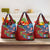 Caribbean-American Heritage Month Grocery Bag National Flags Ribbon Wave Style with US Flag Eagle - Wonder Print Shop