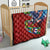 Caribbean-American Heritage Month Quilt National Flags Ribbon Wave Style with US Flag Eagle - Wonder Print Shop