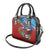 Caribbean-American Heritage Month Shoulder Handbag National Flags Ribbon Wave Style with US Flag Eagle - Wonder Print Shop