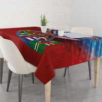 Caribbean-American Heritage Month Tablecloth National Flags Ribbon Wave Style with US Flag Eagle - Wonder Print Shop