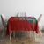 Caribbean-American Heritage Month Tablecloth National Flags Ribbon Wave Style with US Flag Eagle - Wonder Print Shop